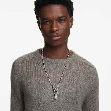 Sublima pendant - Mixed cuts - White - Ruthenium plated 5735224