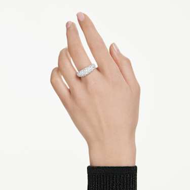 Sublima ring - White - Rhodium plated 5737595