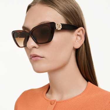 Sunglasses - Cat-eye shape - SK6047 - Dark brown 5737923