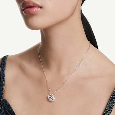 Swan pendant - Mixed cuts - Swan - Blue 5723389