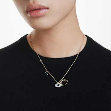 Symbolica pendant - Evil eye - Blue - Gold-tone plated 5692178