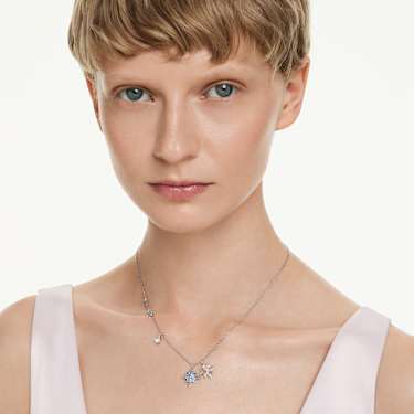 Symbolica pendant - Star - Blue - Rhodium plated 5734252