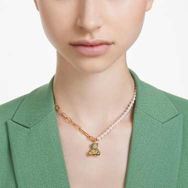 Teddy pendant - Crystal pearl - Bear - Multicolored - Gold-tone plated 5669162