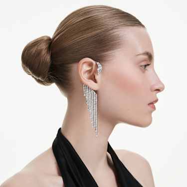 The Vienna Collection ear cuffs - Swan - White - Ruthenium plated 5714555