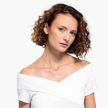 Una necklace - Clover - Pink - Rose gold-tone plated 5514488