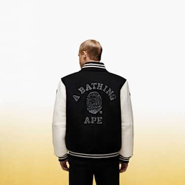 A BATHING APE® Shark Hooded Varsity Jacket - Image 7