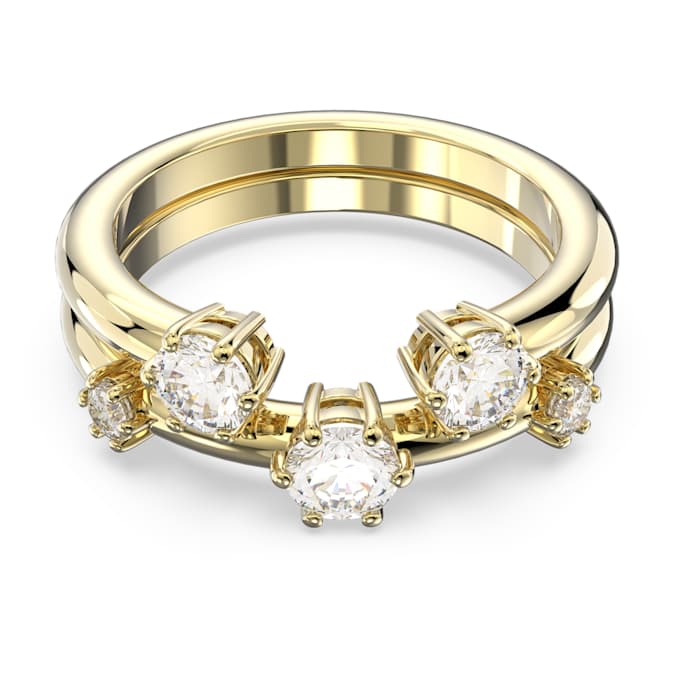White - gold-tone plated