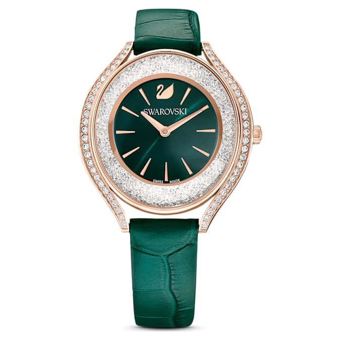 Green - rose-gold tone PVD