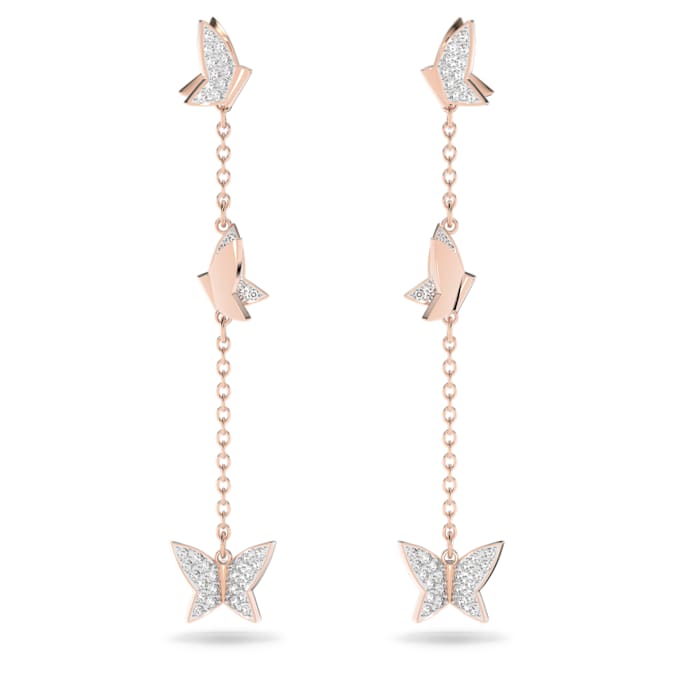 White - rose-gold tone plated