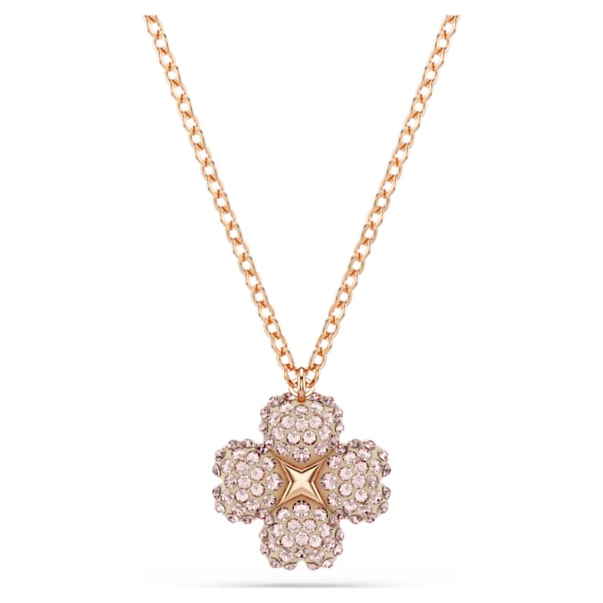 Pink - rose-gold tone plated