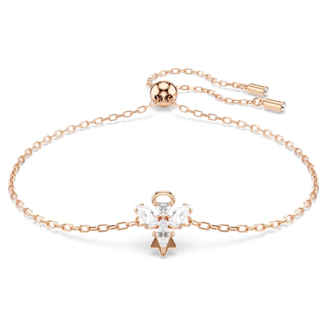 White - rose-gold tone plated
