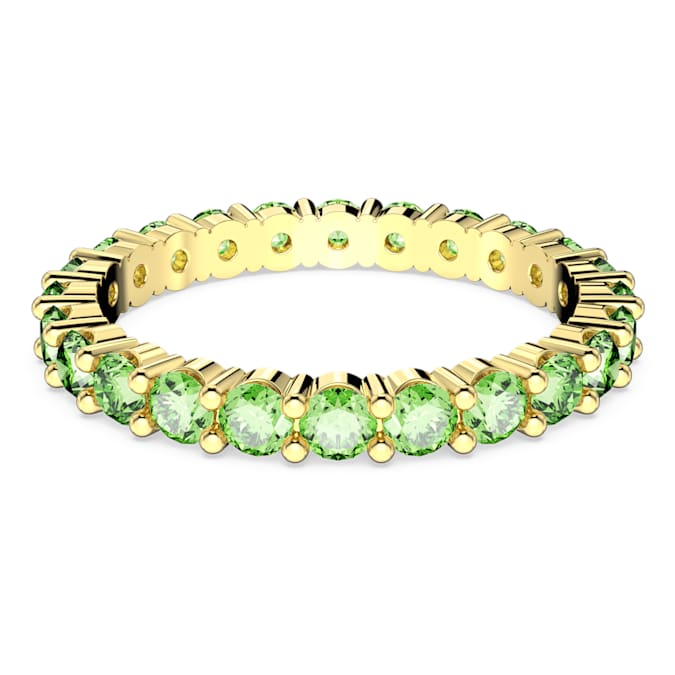 Green - gold-tone plated