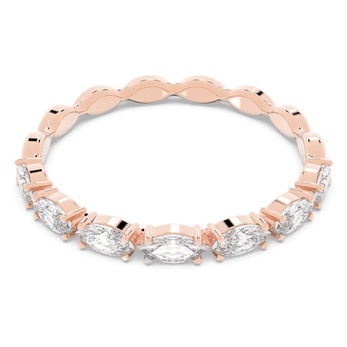 White - rose-gold tone plated