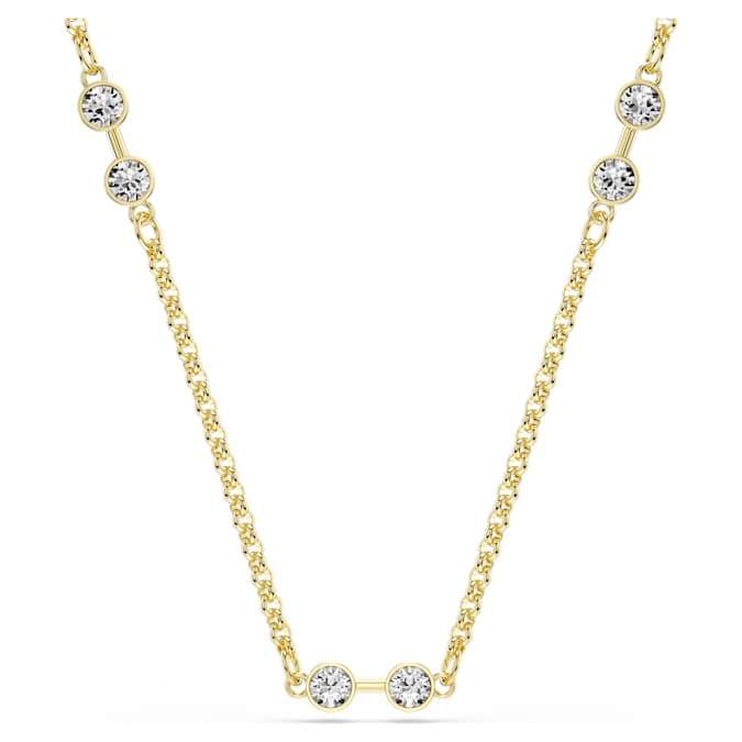 White - gold-tone plated